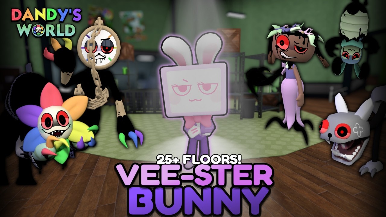 [SPRING FEVER DYLE] VEE-STER BUNNY SOLO RUN (25+ FLOORS!) | DANDY'S WORLD