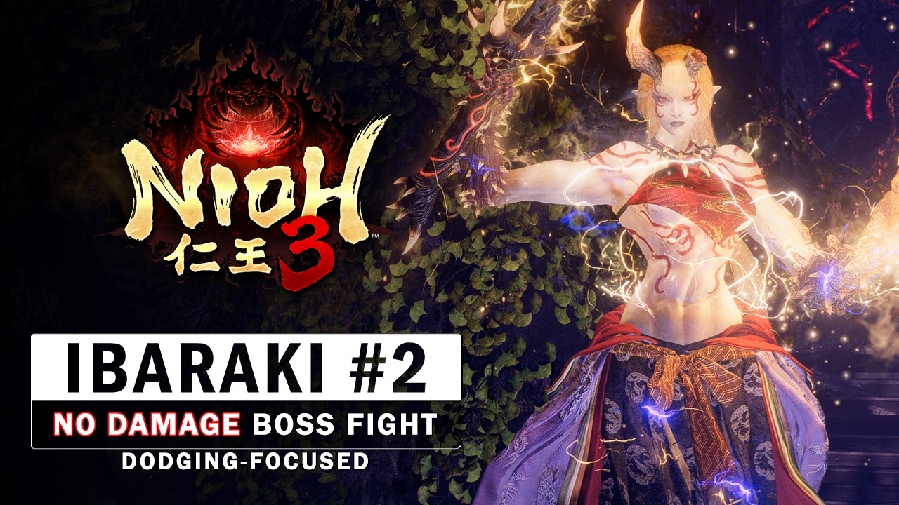 Nioh 3 — Бой с боссом Ибараки Доджи №2 (без повреждений)