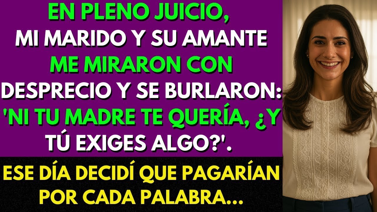 En el Juicio, la Amante de Mi Marido Dijo  ‘Ni Tu Madre te Quería, Mereces Basura’… y Paguaron C
