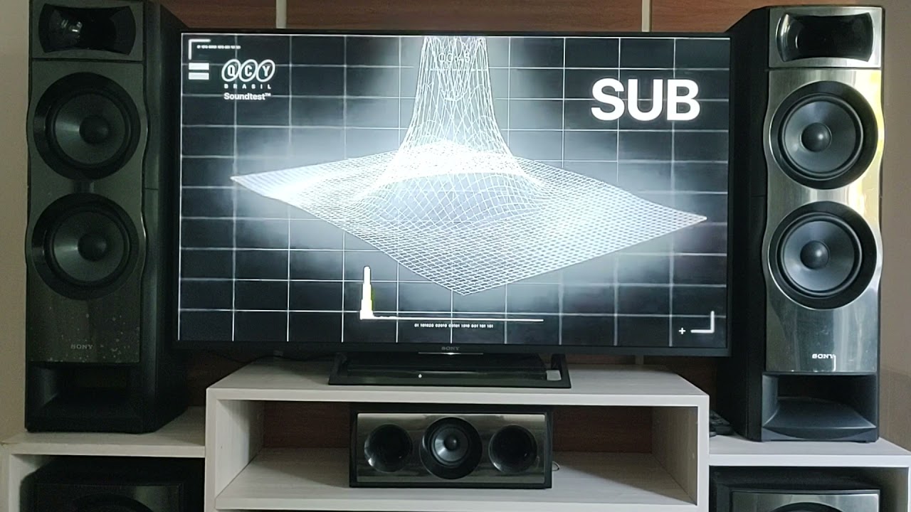 Testando Home Theater Sony Muteki M7 7.2 2012rms apenas 50% do volume