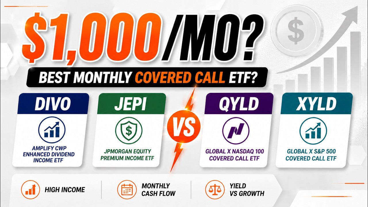 How Much DIVO, JEPI, QYLD or XYLD To Earn $1,000/Month?