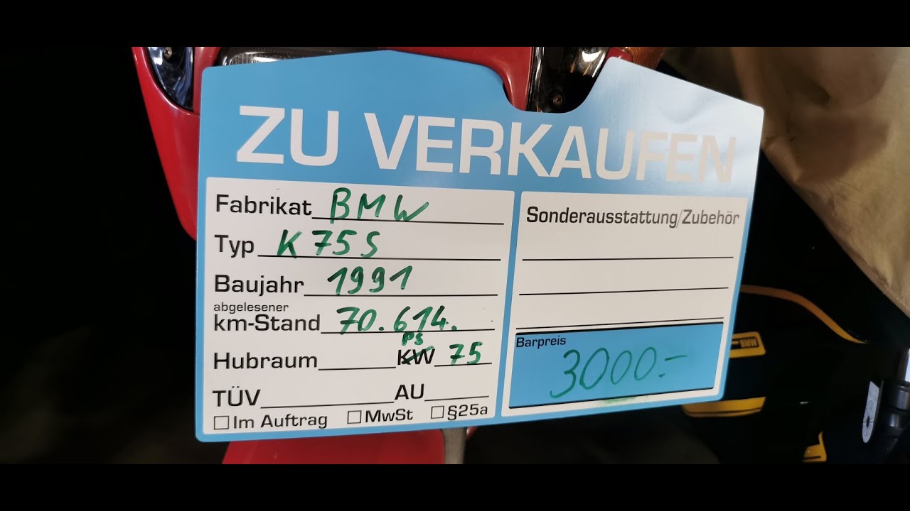 BMW K75S Kaufempfehlung