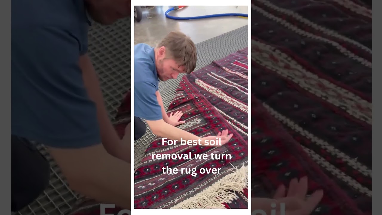 Moroccan Rug Gets Expert Care #nashvilletn #rugcleaning #morrocanrug #handknottedrug