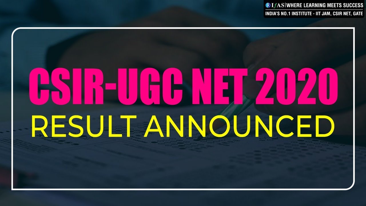 CSIR NET JUN 2020 CUT OFF DECLARED