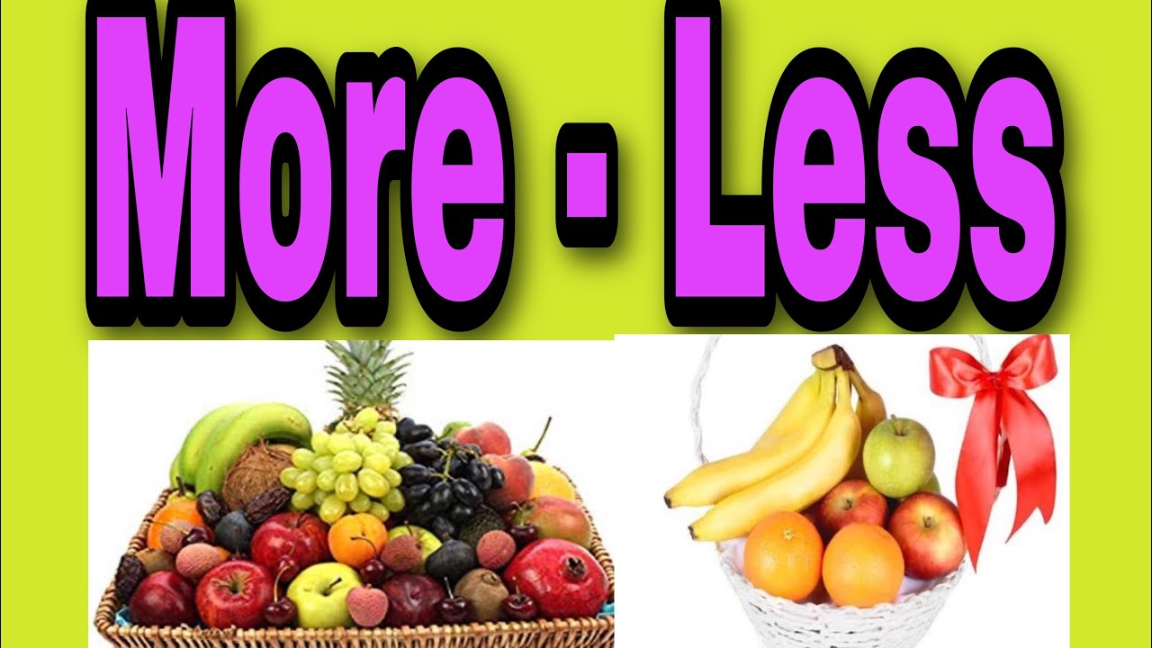 Online class for Ukg| how to introduce More And Less in kindergarten