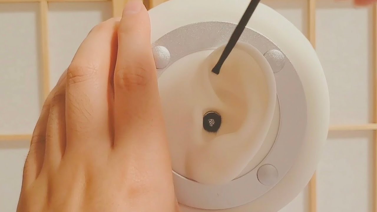 [ASMR]耳介を耳かき綿棒で雑にゴシゴシする/ear cleanings/brain tingling[no talking]