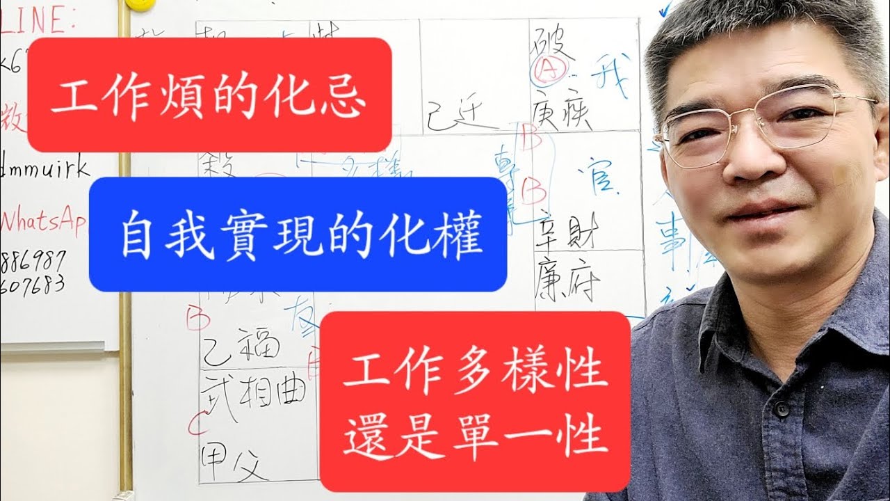 煩惱的化忌-實現自我的化權-工作多樣性還是單一性-紫微斗數談人生