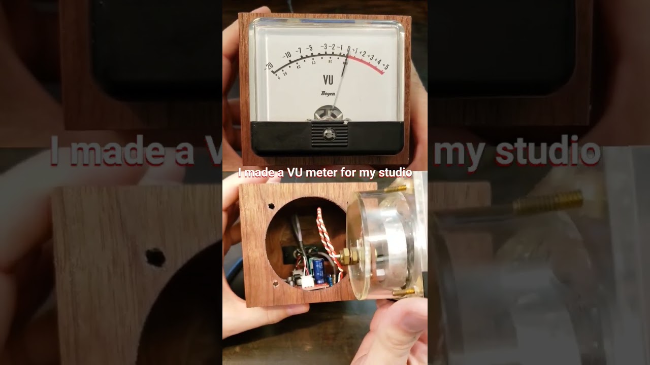 VU Meter for recording studio #drums #studio #handmade #audiorecording #recording