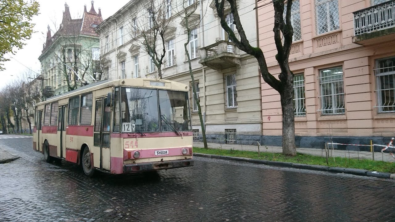 Львів Троле́йбус (Lwiw Obus) [Škoda 14Tr/15Tr] 13./14.11.2017
