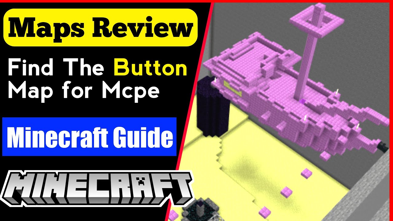 Find The Button Map for Minecraft in Hindi | Minecraft Maps Review in Hindi | Minecraft in Hindi