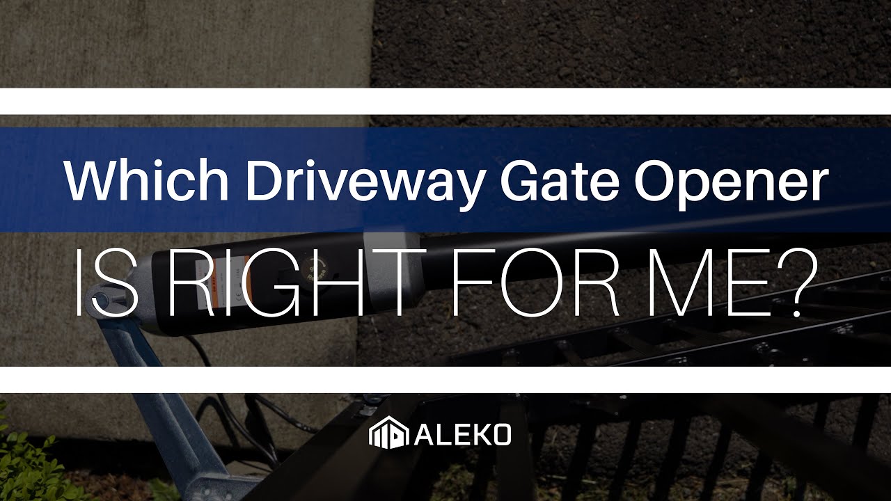 How to choose the right automatic driveway gate opener | ALEKO