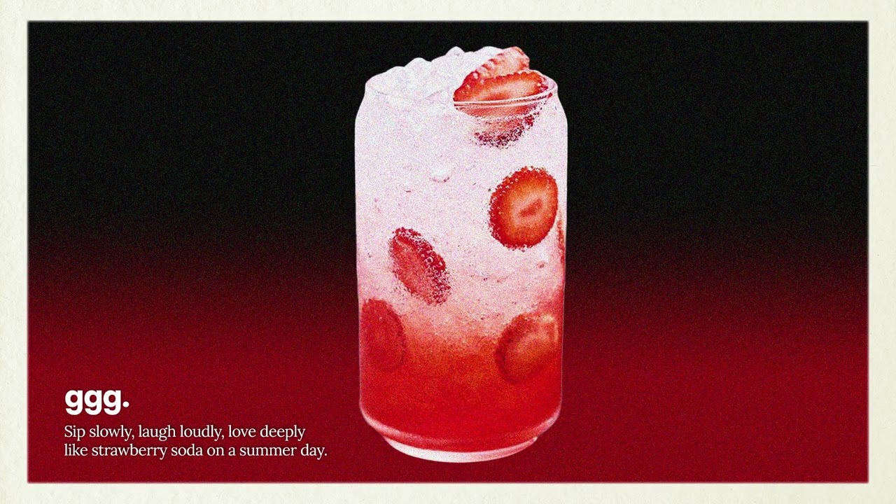 strawberry soda.