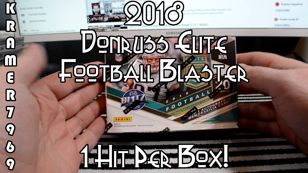 2018 Donruss Elite Football - Blaster Box - 1 Hit Per box!