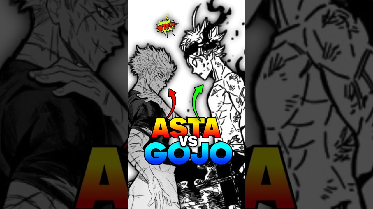 Asta vs Gojo #shorts #virashorts #animeshorts #gojosatoru #jujutsuKaisen #blackclover #goku #dbz