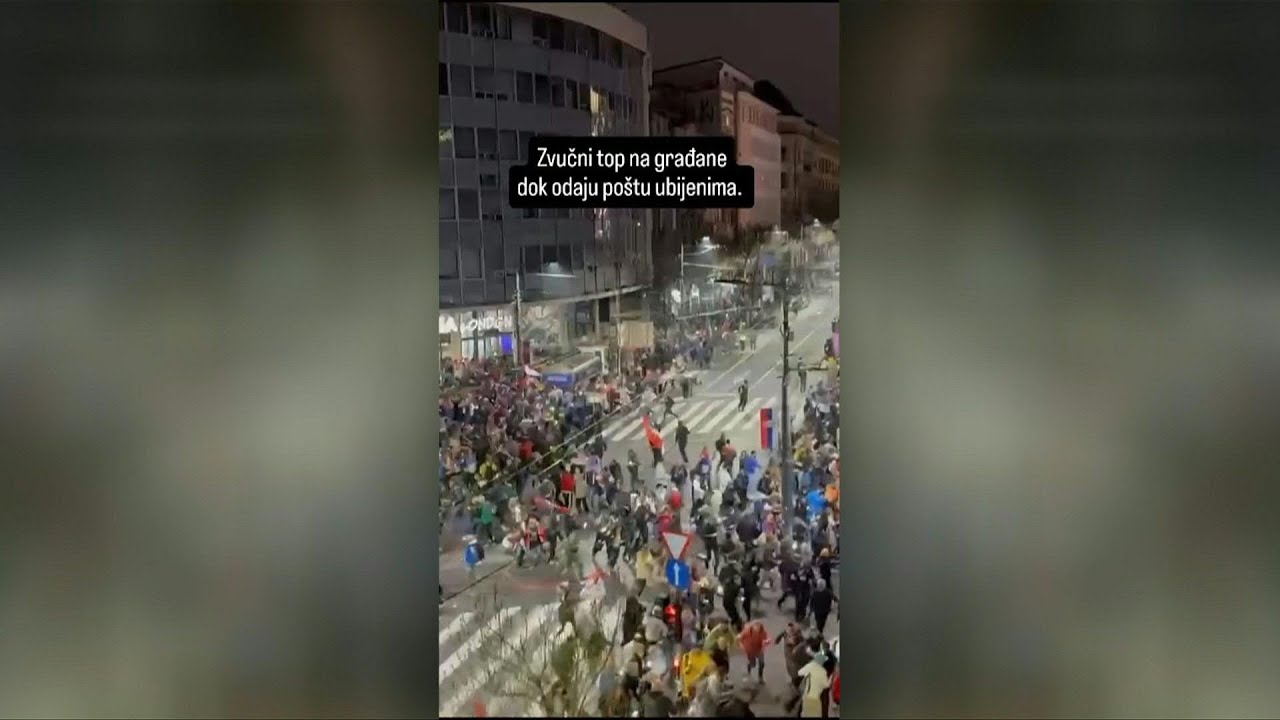 Panic during anti-graft demo in Serbian capital as protestors claim use of sonic weapon | AFP