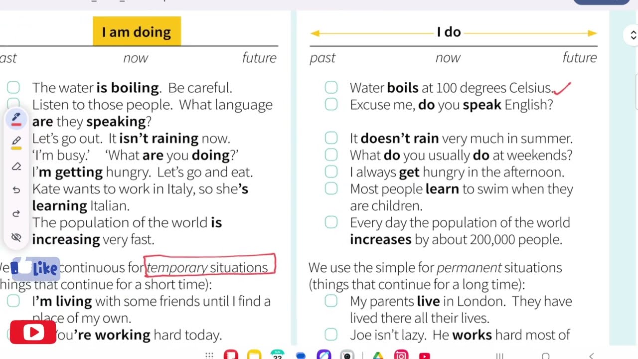 Present Continuous Tense | English Grammar in Use #english #learning #mechvate #englishgrammar