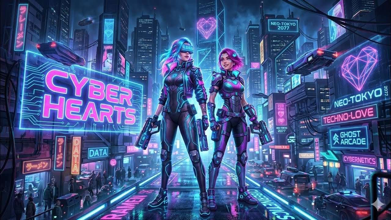 Cyber Hearts | Synth Rock Love Song (Cyberpunk Romance)