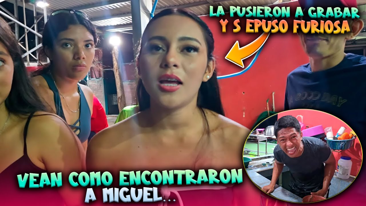 Heidy queria esconderse con el Sapo y le reclama a Camaron. Nadie podia encontrar a MIGUEL.