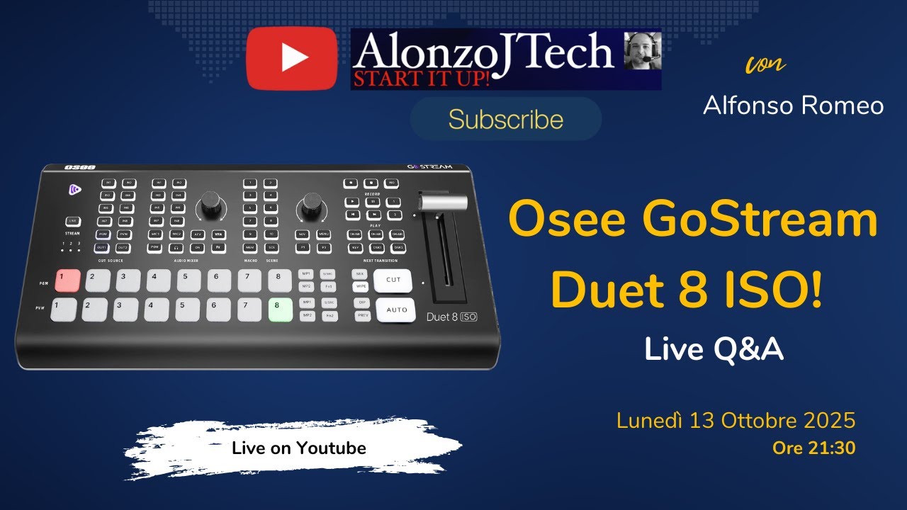 🔴Osee GoStream Duet 8 ISO! Piccolo e potente! Q&A