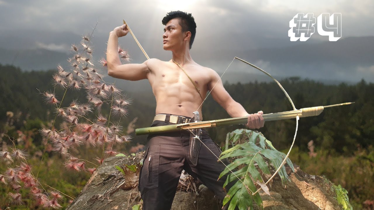 DIY Making Crossbow and Arrows From Bamboo - Survival Channel #4