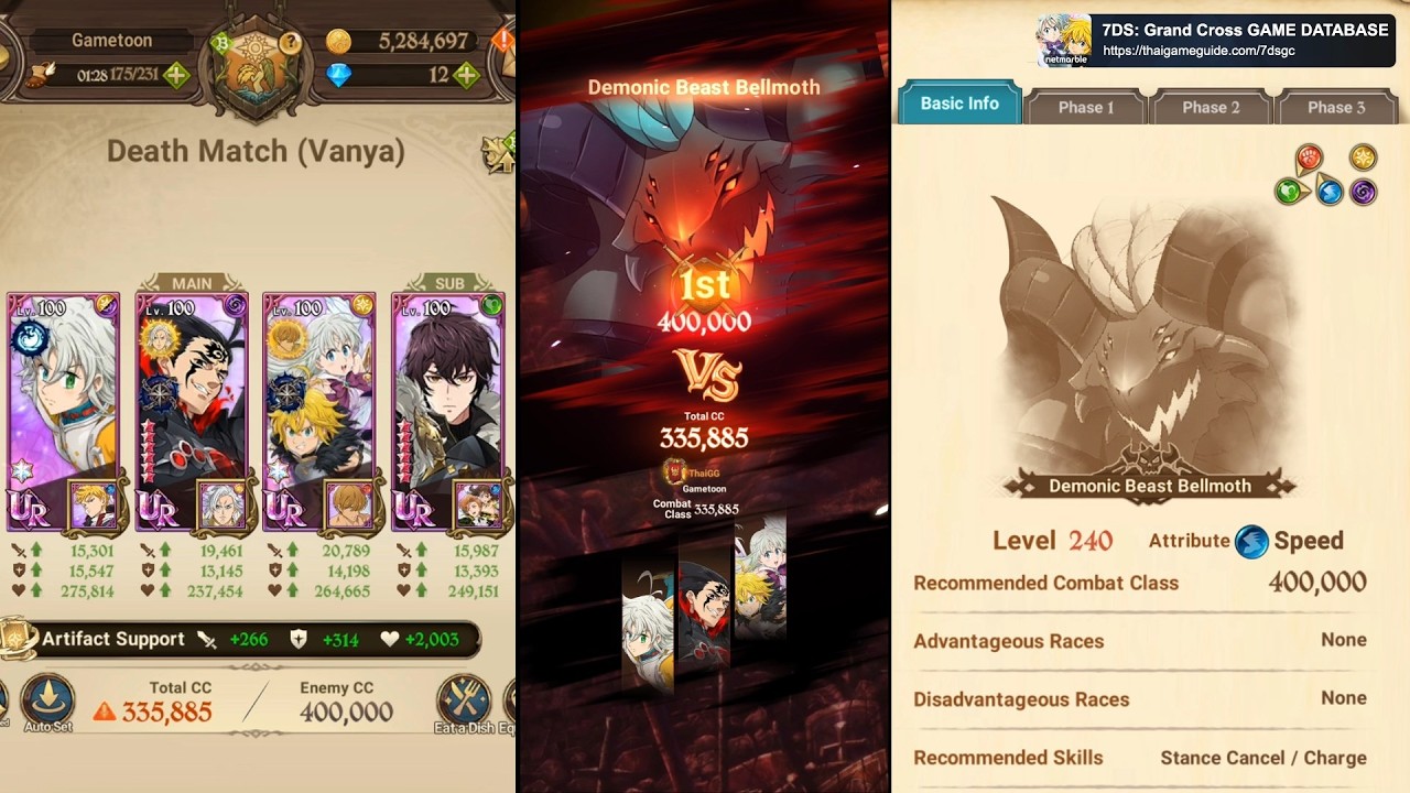 【Solo Demon Team Auto Farm】 Demonic Beast Bellmoth (Hell) | Beginner Guide 2026 | 7DS Grand Cross