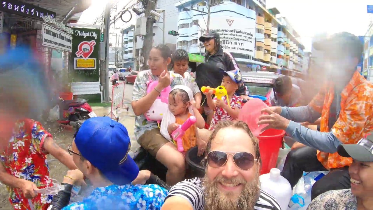 Tour de Teemu: Songkran (Thai New Year) @ Hat Yai, Thailand. April 2019 [GoPro 4K]