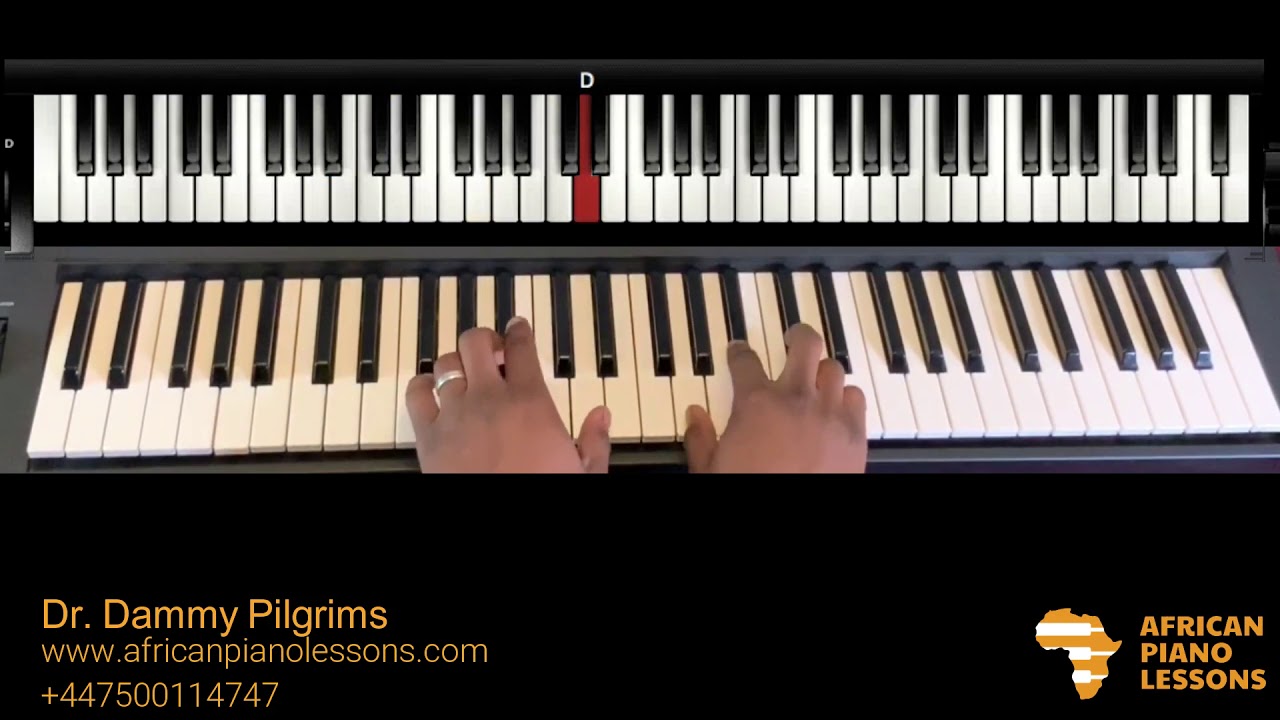 African Highlife - Piano Tutorial in key F. Part 3 (Rhythms and Progressions)