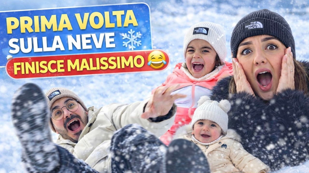 PRIMA VOLTA SULLA NEVE CON LE BAMBINE ❄️ Non ce l'aspettavamo così...
