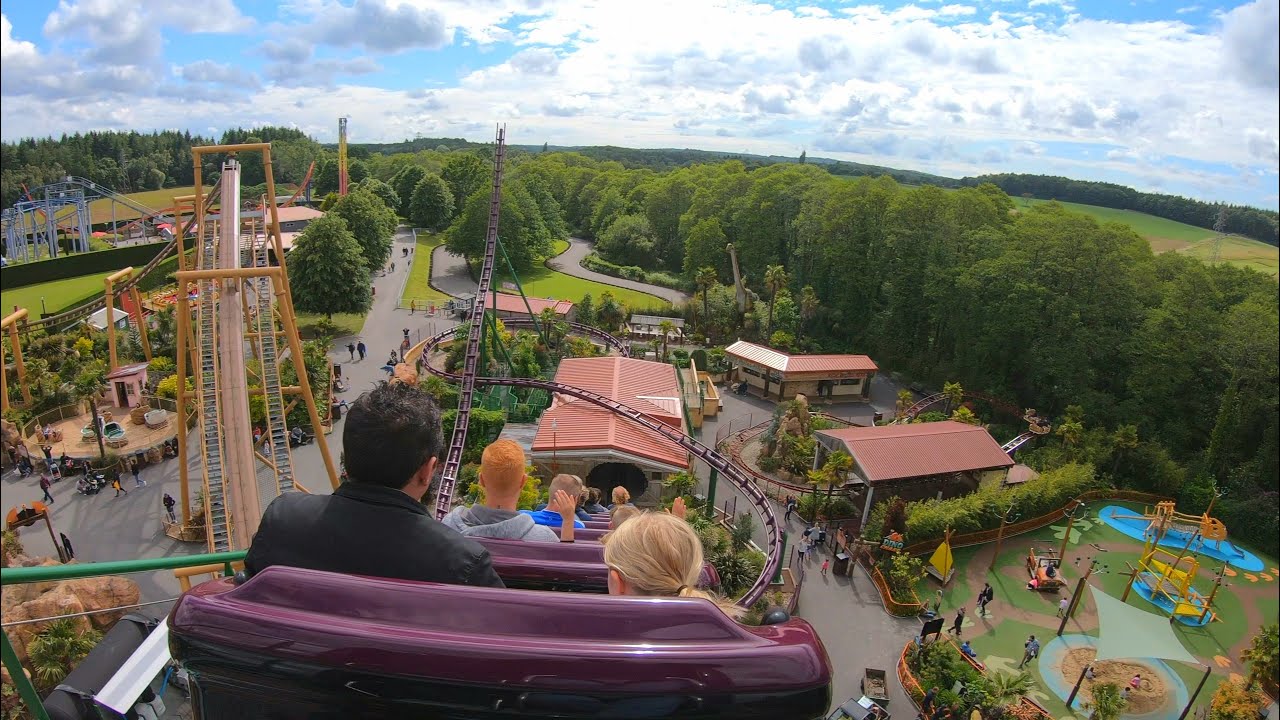 Velociraptor 4K Front and Back Seat POV - Paultons Park