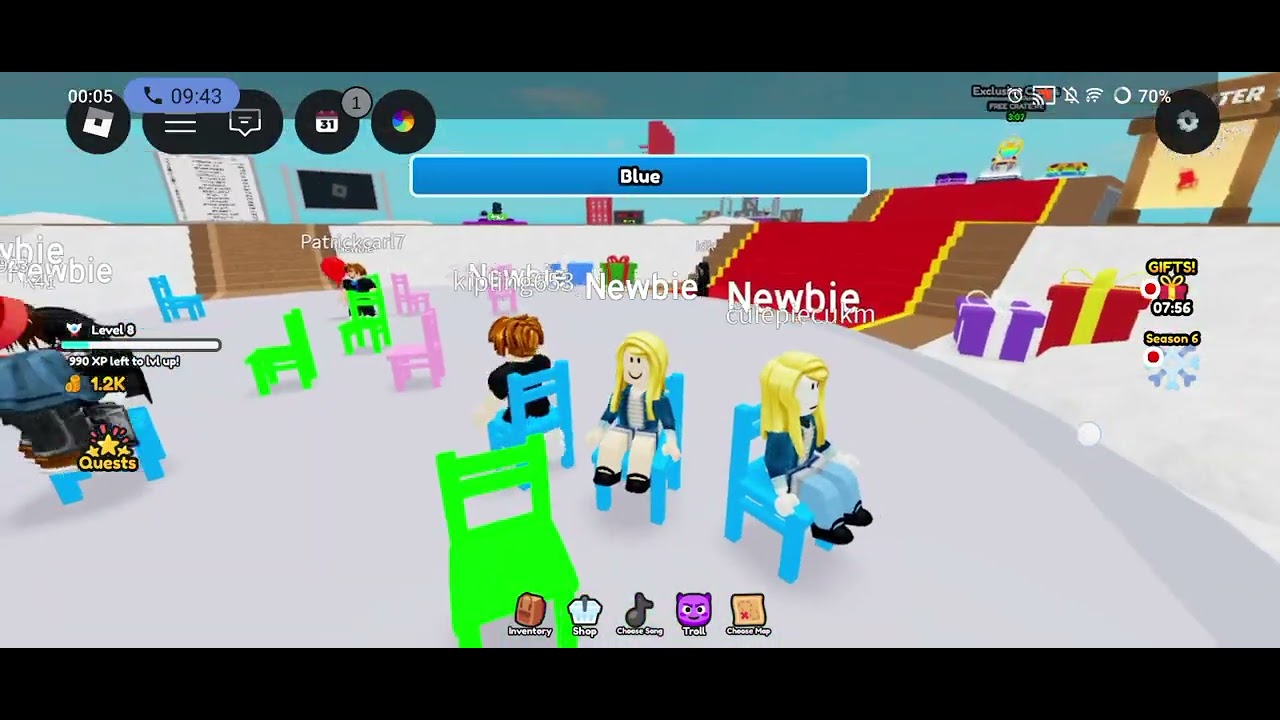 I am play game musical chair ok and l win guys bye guys 