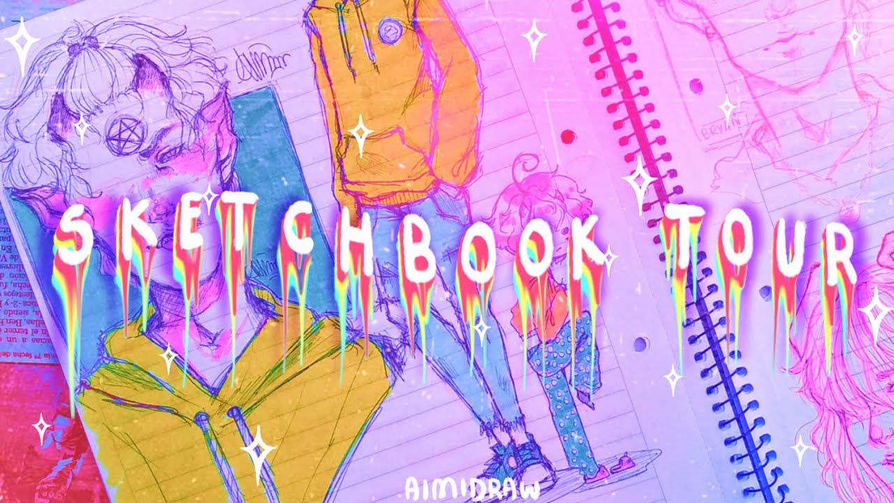 💜SKETCHBOOK TOUR💜 (Edición Escuelita) || AimiDraw