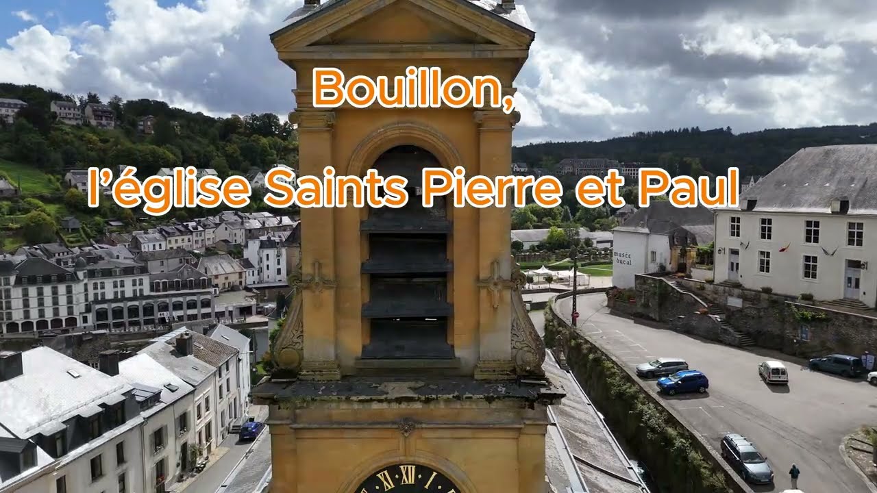 Drone & caméra : ma première vision croisée à Bouillon,  l’église Saints Pierre et Paul.