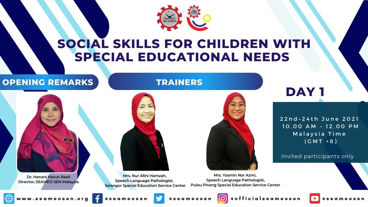 [Day 1] Regular Course - Social Skills for Children with Special Educational Needs