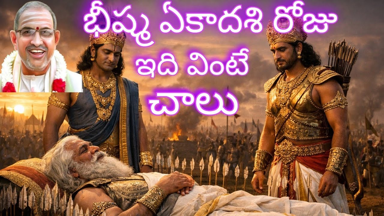 భీష్మ ఏకాదశి|ఉపవాసం ఉండలేకపోయినా ఇది వింటే చాలు సర్వ పాపహారం🙏|chaganti vari pravachanam.
