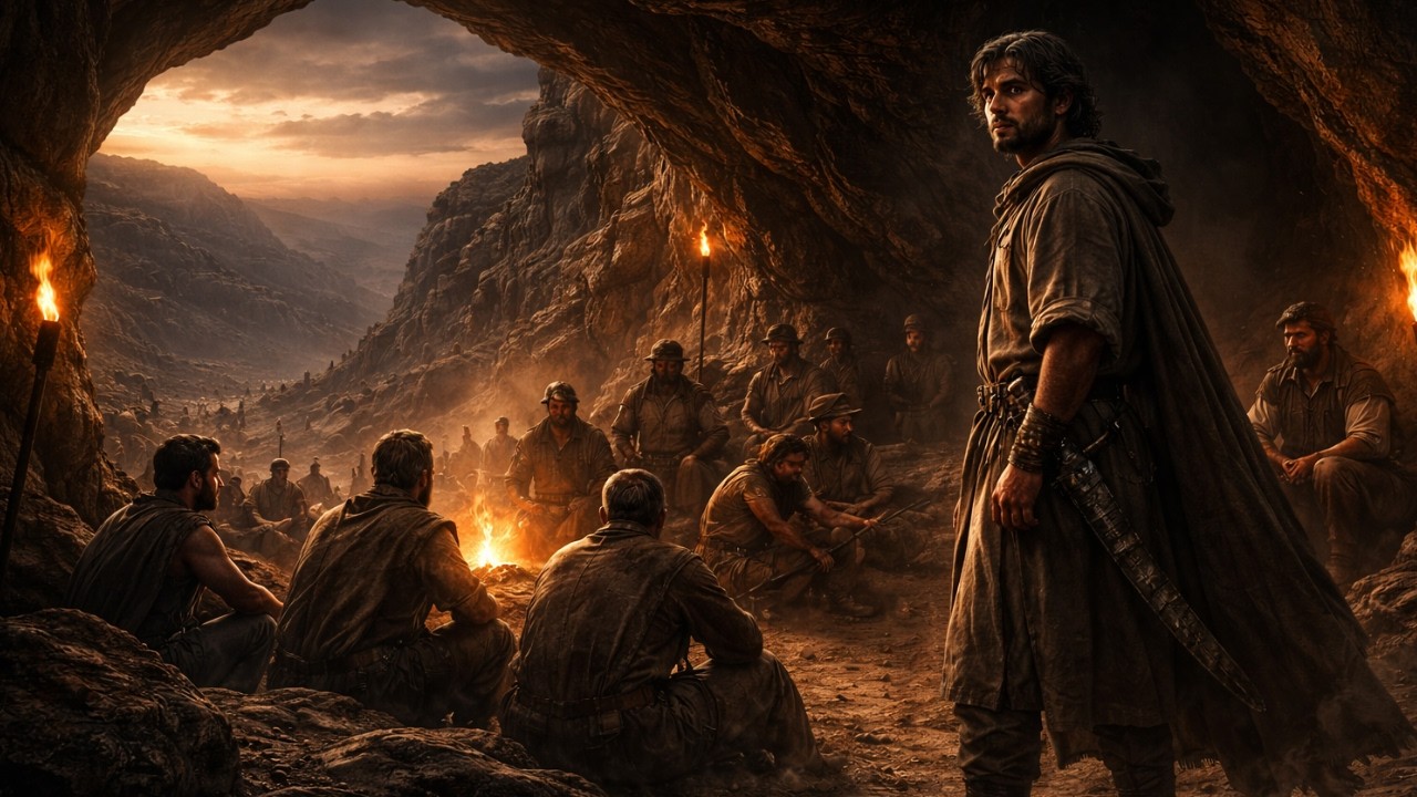 David and the Philistines: Surviving in the Refuge of the Cave of Adullam.