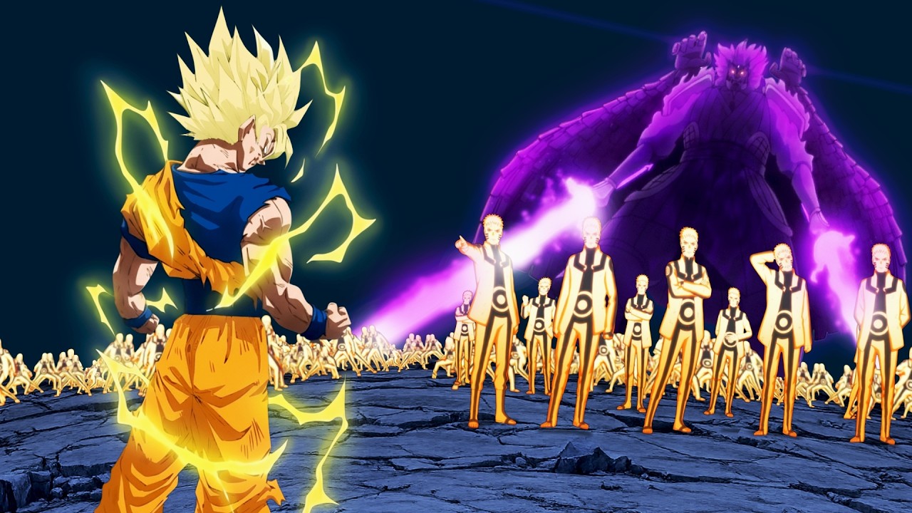 Naruto & Sasuke vs Goku 🔥 Epic Anime Battle | Fan Animation