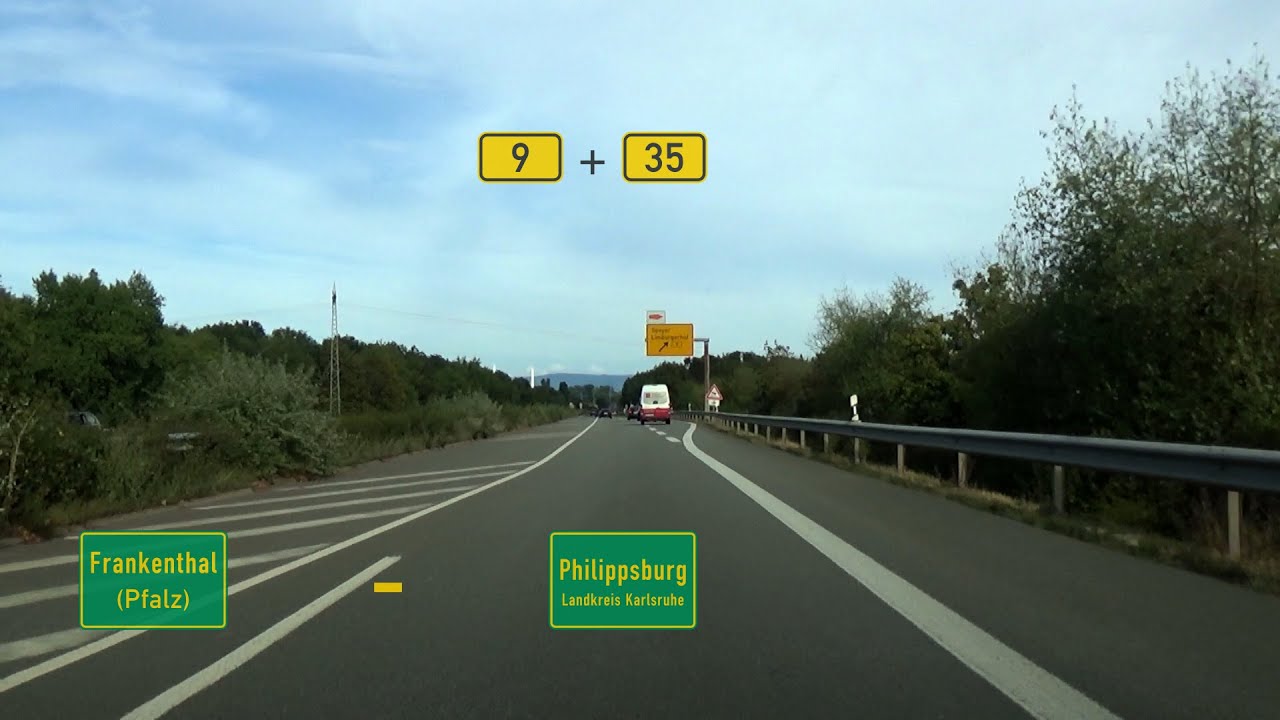 🇩🇪 B9 + B35: Frankenthal (Pfalz) - Philippsburg (3x)