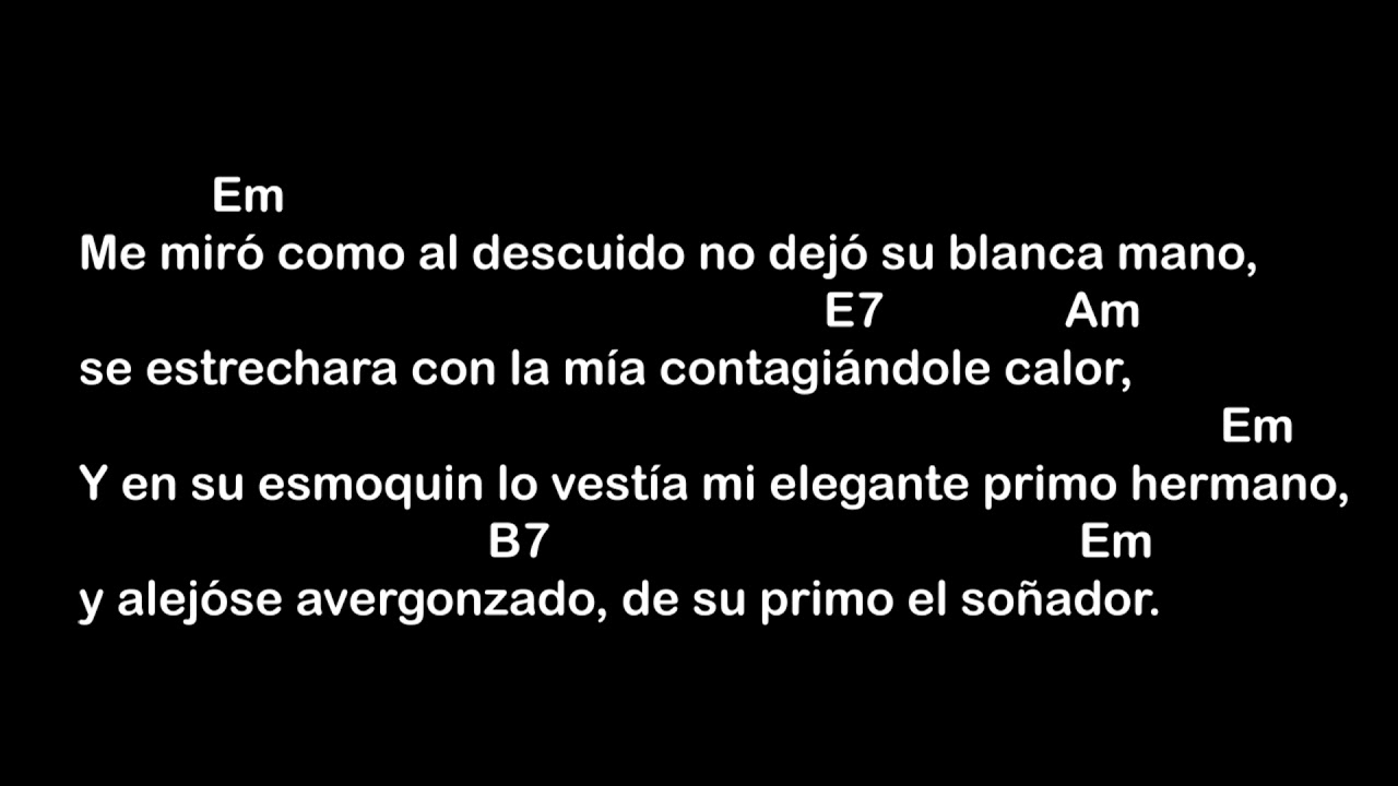 Mis harapos (Los Visconti) - Letra y acordes - intro por números