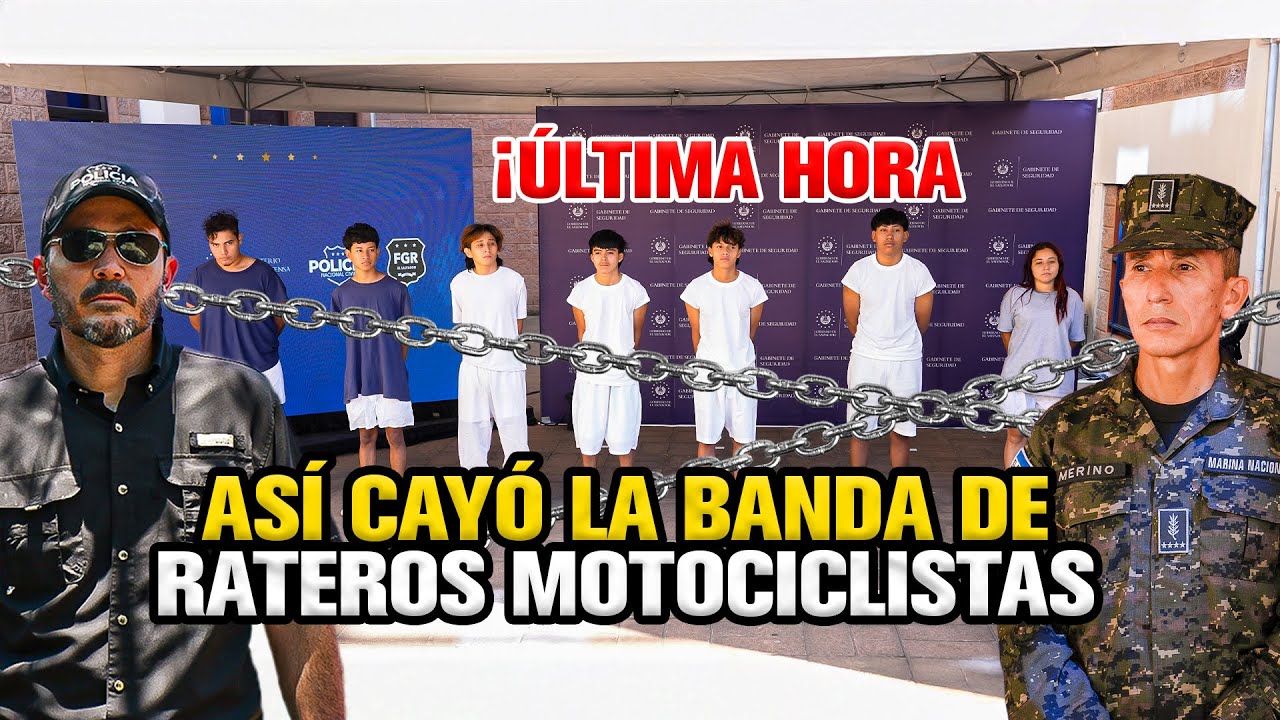 🚨⚠️ ¡Última Hora! Así cayó la banda de rateros motociclistas que aterrorizaban El Salvador 🚨⚠️