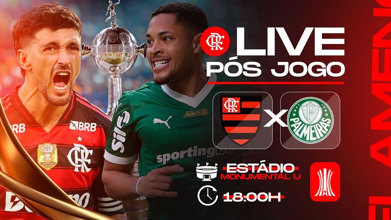 P&oacute;s-jogo de Flamengo x Palmeiras pela Libertadores