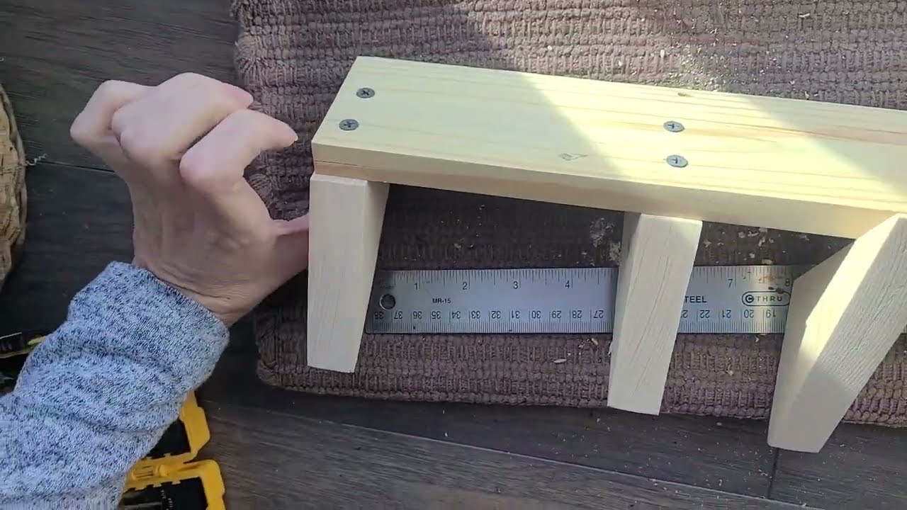 How to Mark & Align Drill Holes When Attaching Pieces & Drilling from Behind (Wall Coat Rack)