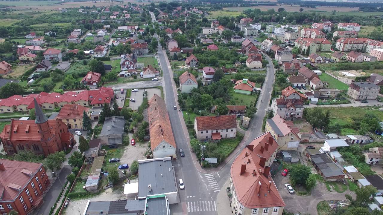 Panorama Malczyc z lotu ptaka