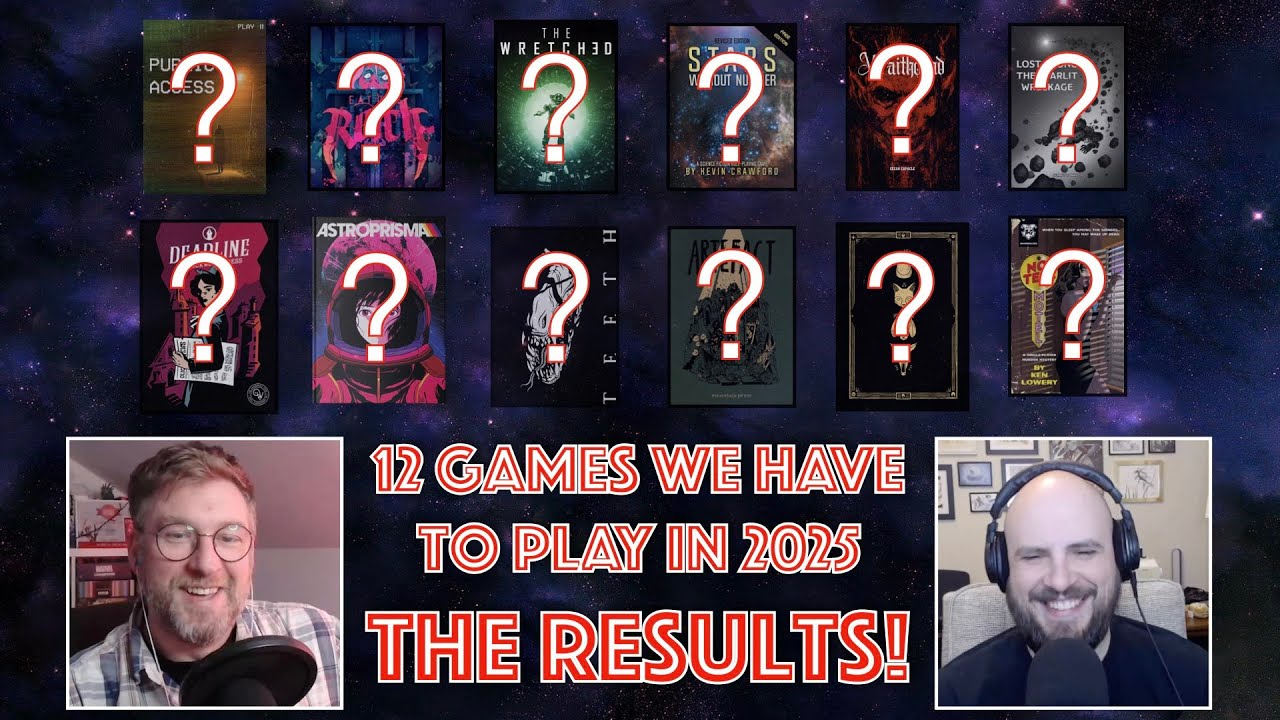 12 Games We Have To Play in 2025 - THE RESULTS! | Ironsworn Guyz | Podcast