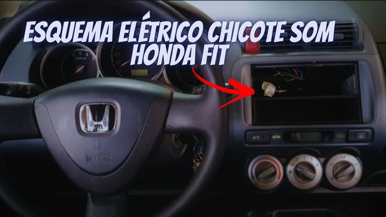 Esquema elétrico chicote som Honda Fit