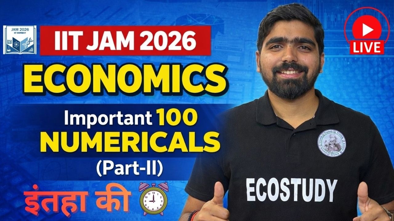 IIT JAM 2026 | 100 IMPORTANT NUMERICALS | 100% EFFECTIVE FOR EXAM | CUET PG 2026