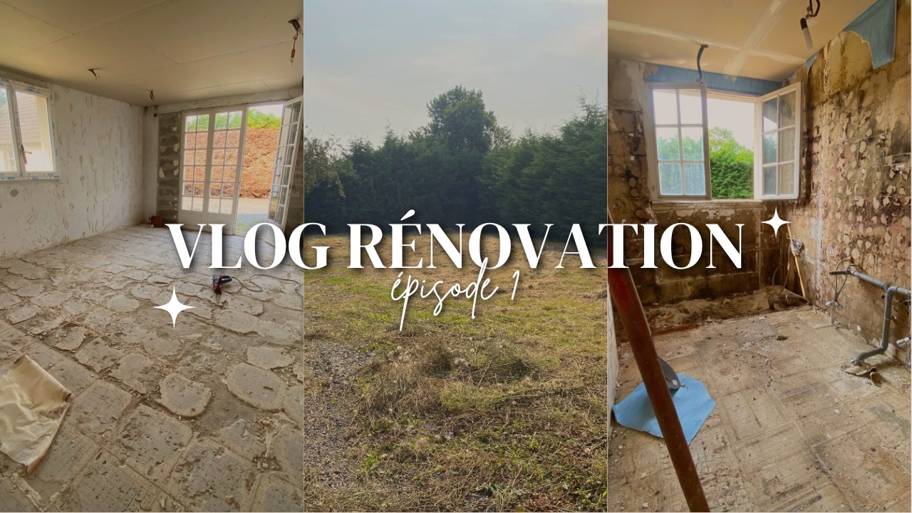 Vlog rénovation – Épisode 1 : démolition & jardin 🛠️