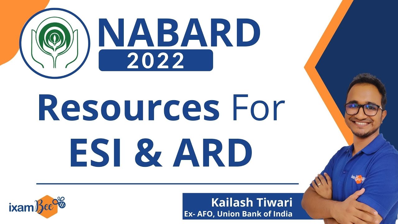 NABARD  2022 | Resources For ARD & ESI | By Kailash Tiwari