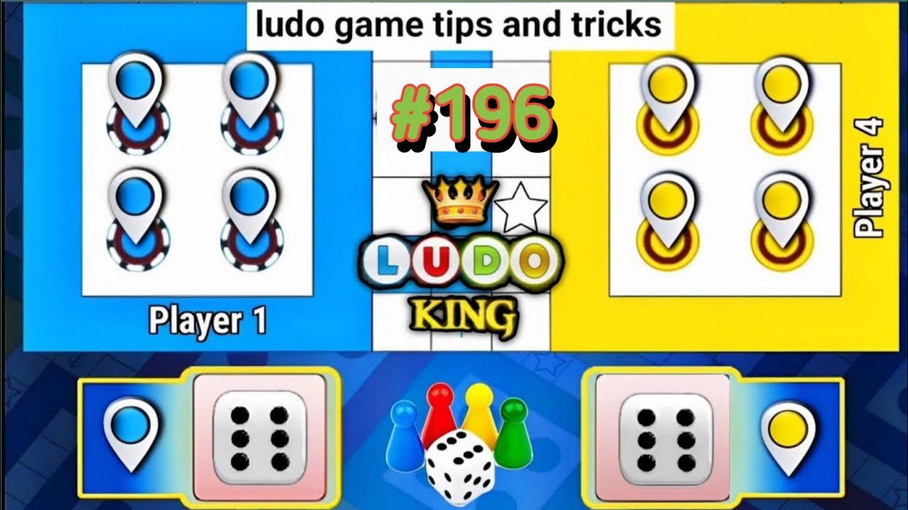 Tricks & Tips Ludo King🤴 | How to Win Ludo king 👑| 4 players gameplay 🎮 | Ludo king #196#ludo