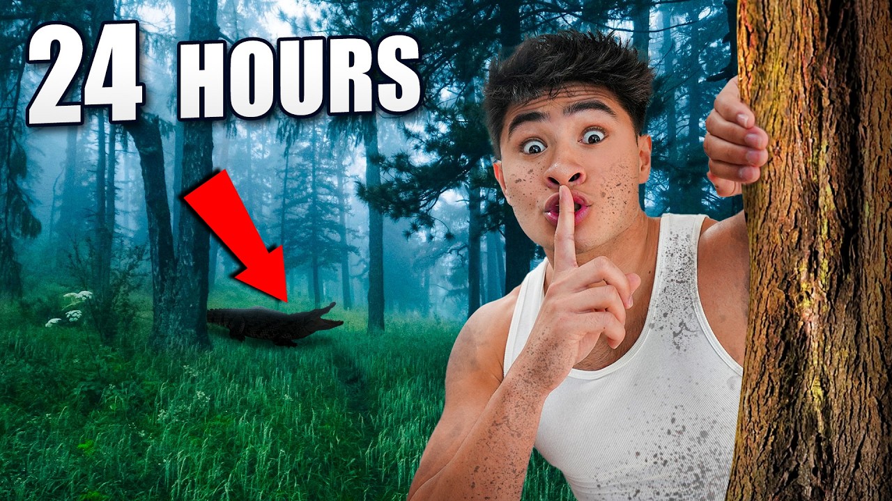 24 HOUR OVERNIGHT CHALLENGE in FOREST *Tik Tok Shop Items*