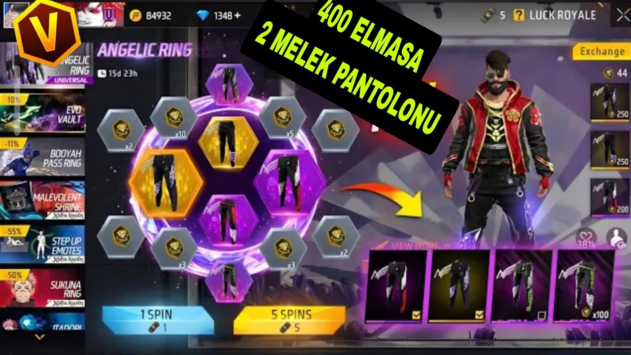 FREE FİRE TARİHİNİN EN UCUZ MELEK PANTOLONU BEDAVA ALDIK NEREDEYSE YOK BÖYLE ELMAS HARCAMA #freefire